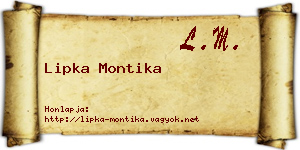 Lipka Montika névjegykártya